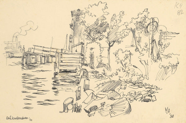 Gezicht te Oost Knollendam 1950