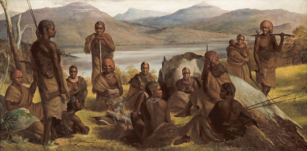 Group of natives of Tasmania 1860