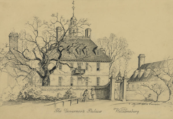 The governors palace Williamsburg 1936