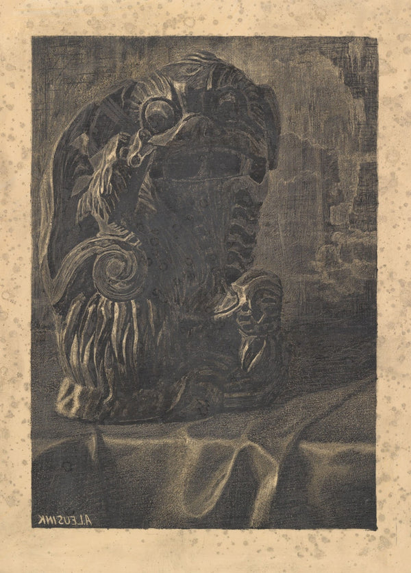 Indonesian sculpture on the table 20th century
