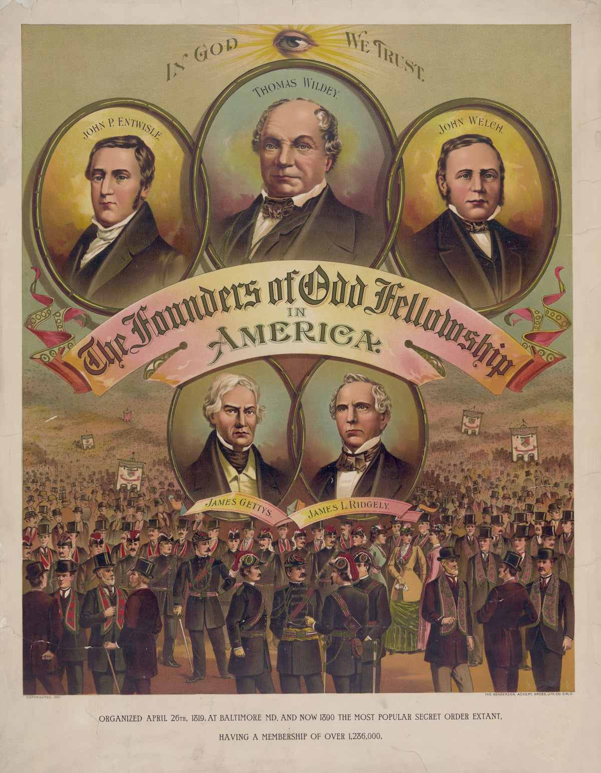 The founders of odd fellowship in America 1891