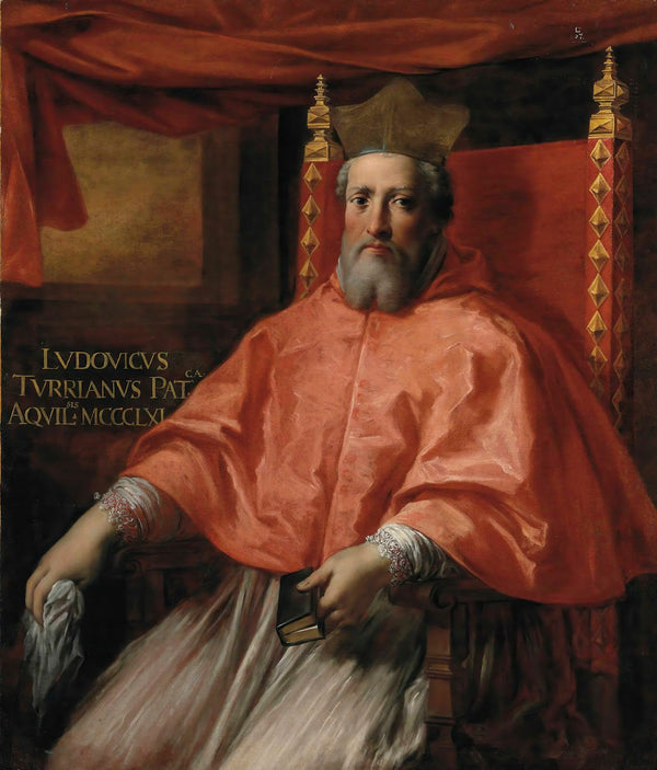 Portrait Of Cardinal Ludovico Turriano Patriarch Of Aquilea 17th Century