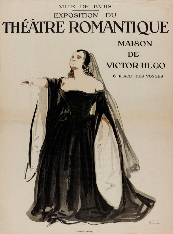 Ville De Paris Exposition Du Theâtre Romantique Maison De Victor Hugo 1921
