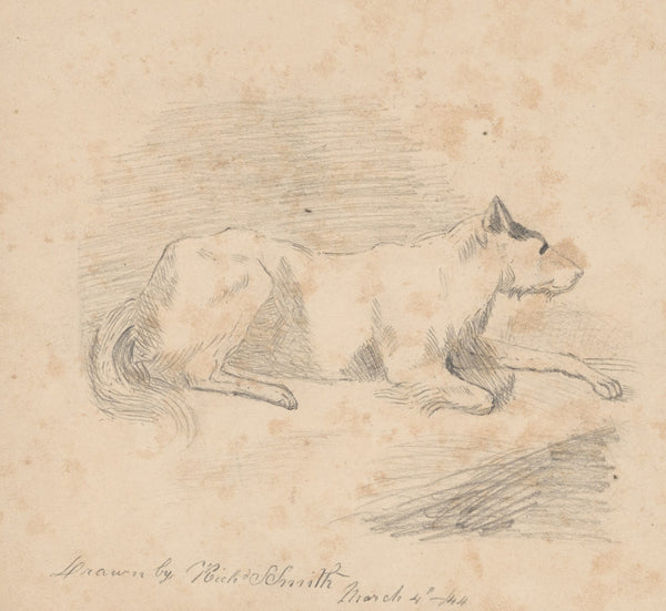 Pencil exercise no 2  lying dog 1844