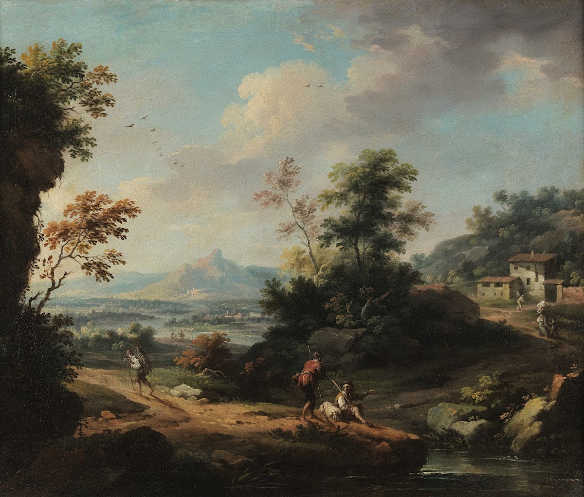 Landscape with figures 1750 1800