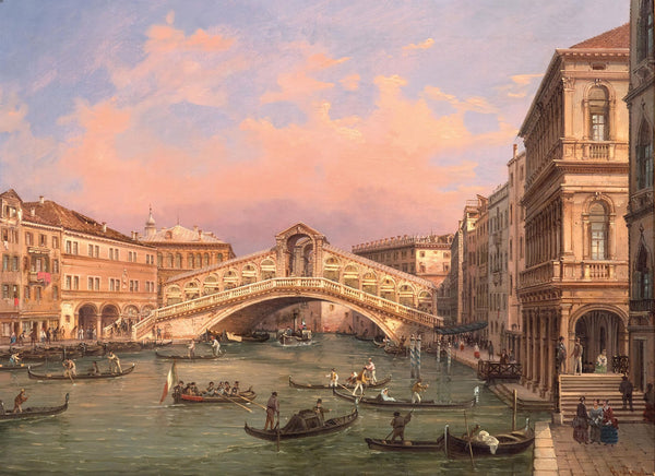 Venice A View Of The Rialto Bridge