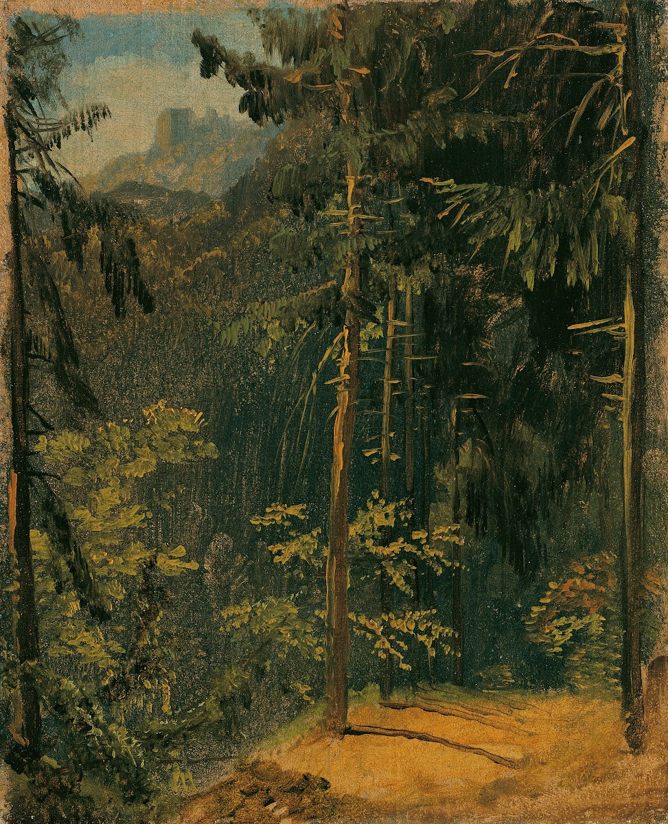 Waldweg im Harz 1833