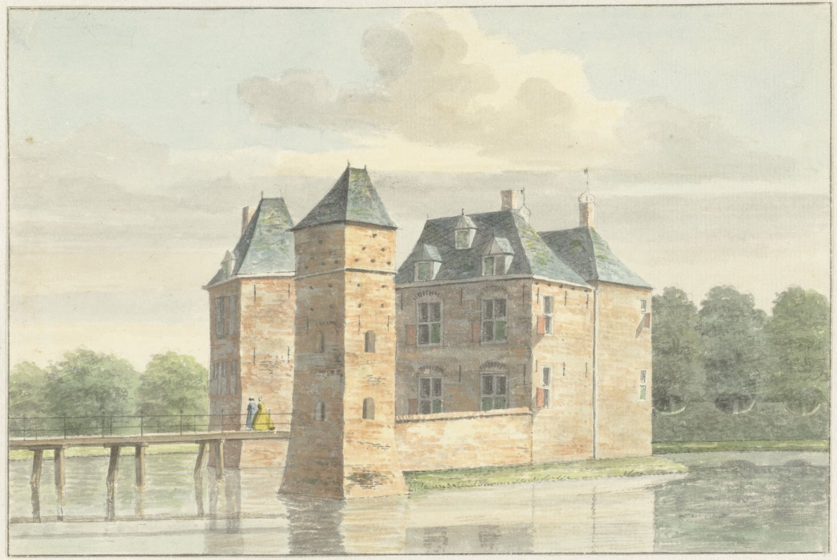 Kasteel Moersbergen bij Doorn 1744
