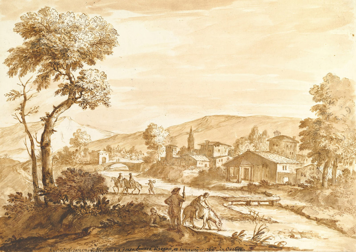 Landscape with a Town by a River 16801767