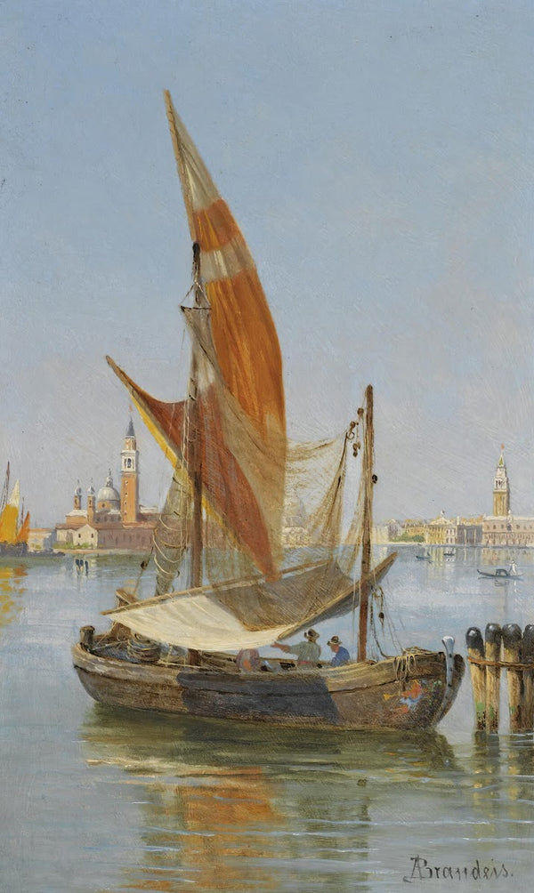 Fishing boats in the lagoon Venice