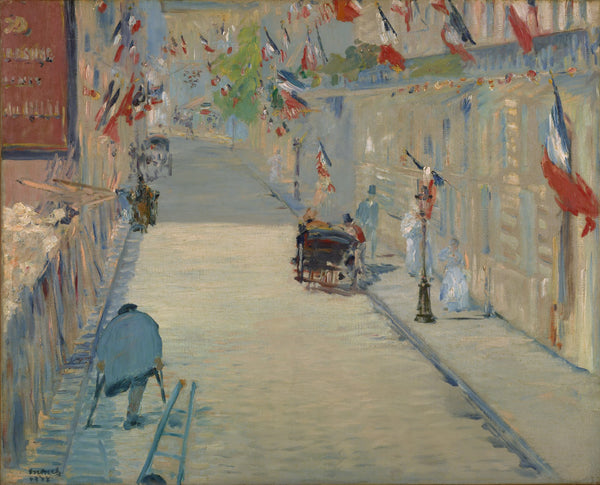 The Rue Mosnier with Flags 1878