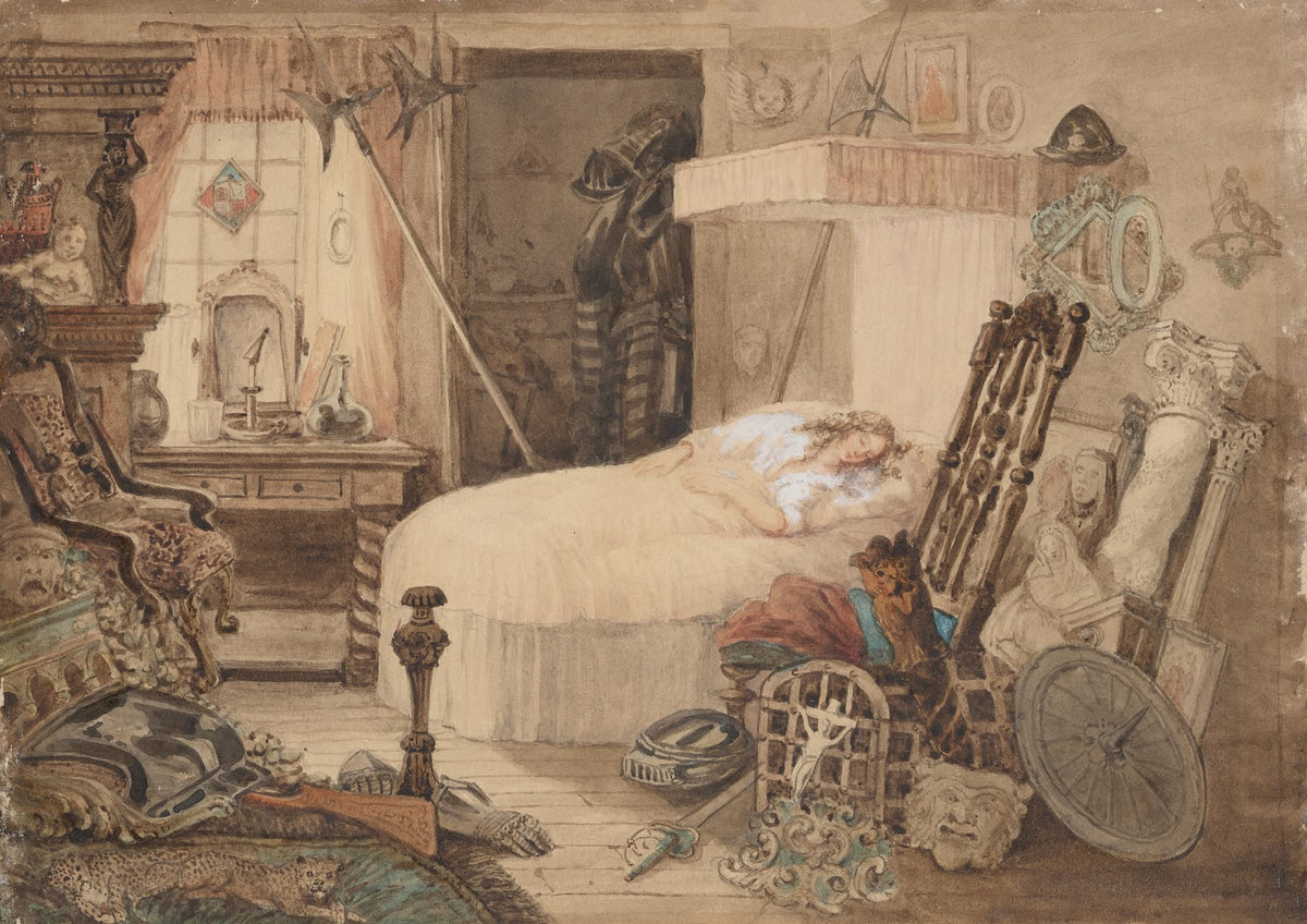 The Old Curiosity Shop The bedroom in the shop 1840