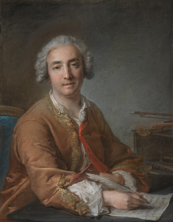 Portrait of the composer Joseph Nicolas Pancrace Royer ca 1745 1750