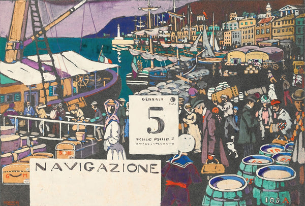 Entwurf Für Ein Schiffsplakat Study For A Ship Poster 1906