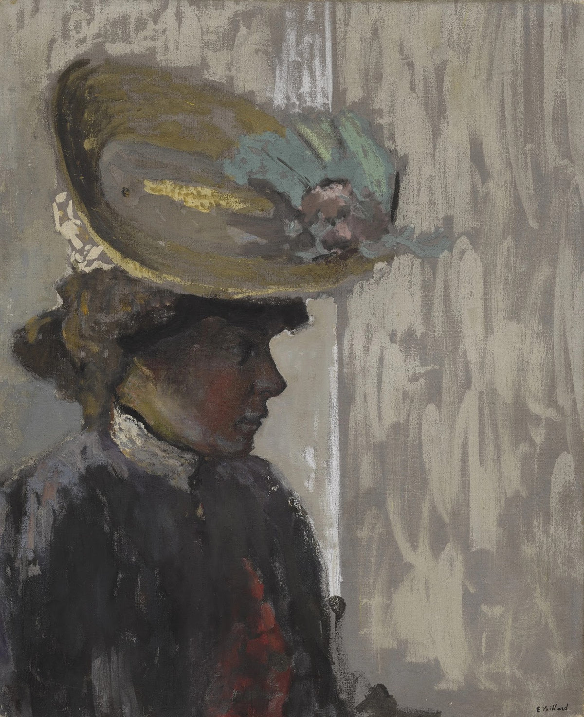 Modèle au grand chapeau circa 1912