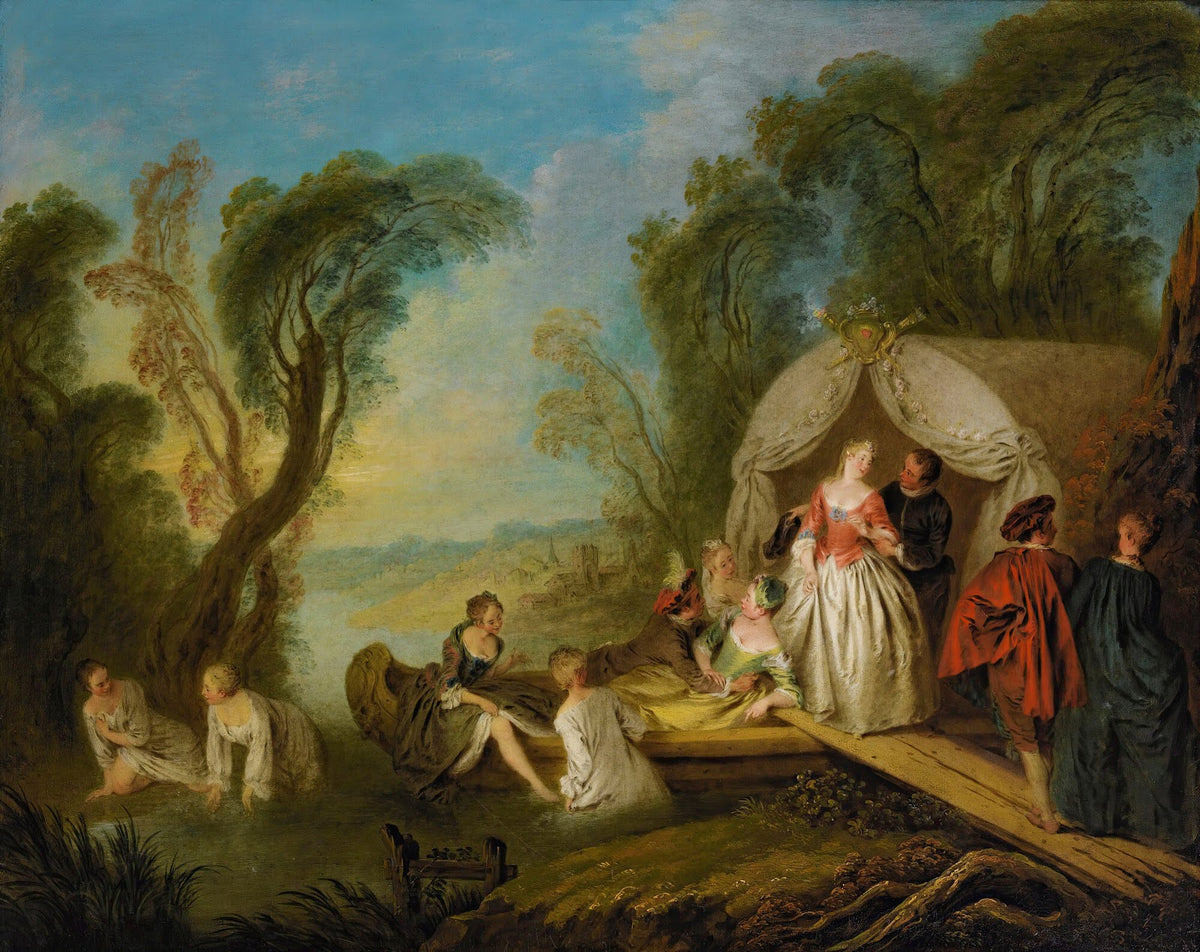 Fête Galante La Barque De Plaisir