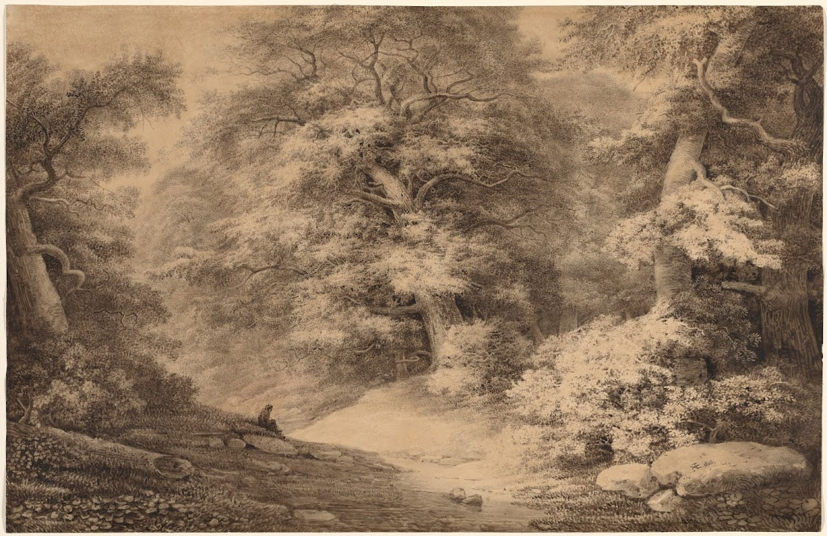 A Beech Wood with a Resting Traveler 1803