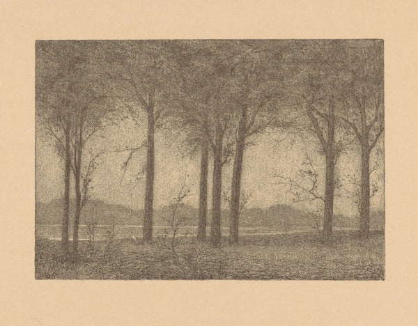Bomen aan het water 1906