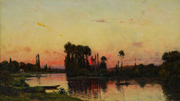 Coucher du soleil sur le rivage 1904