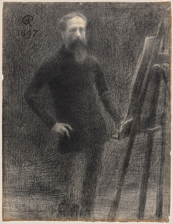 Self Portrait at Easel 1897