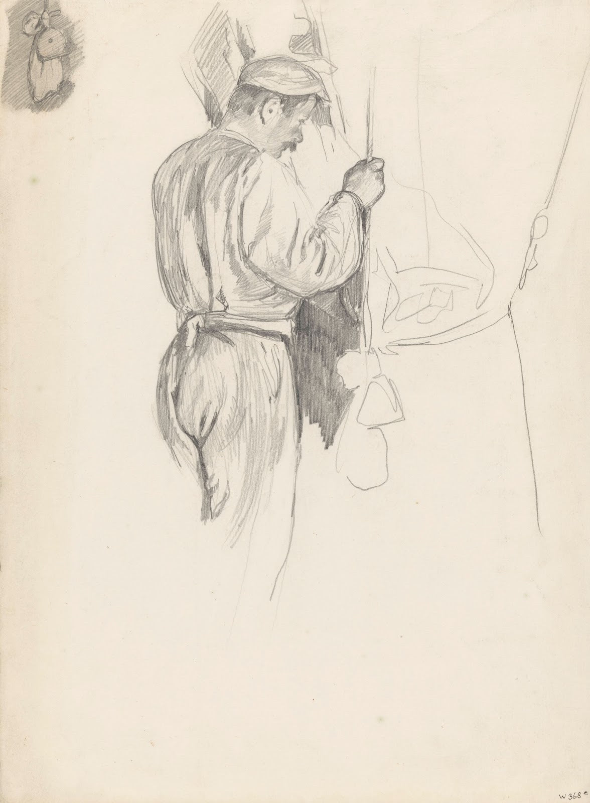 Dubbel schetsblad met twee studies van een molenaar 1870 1923