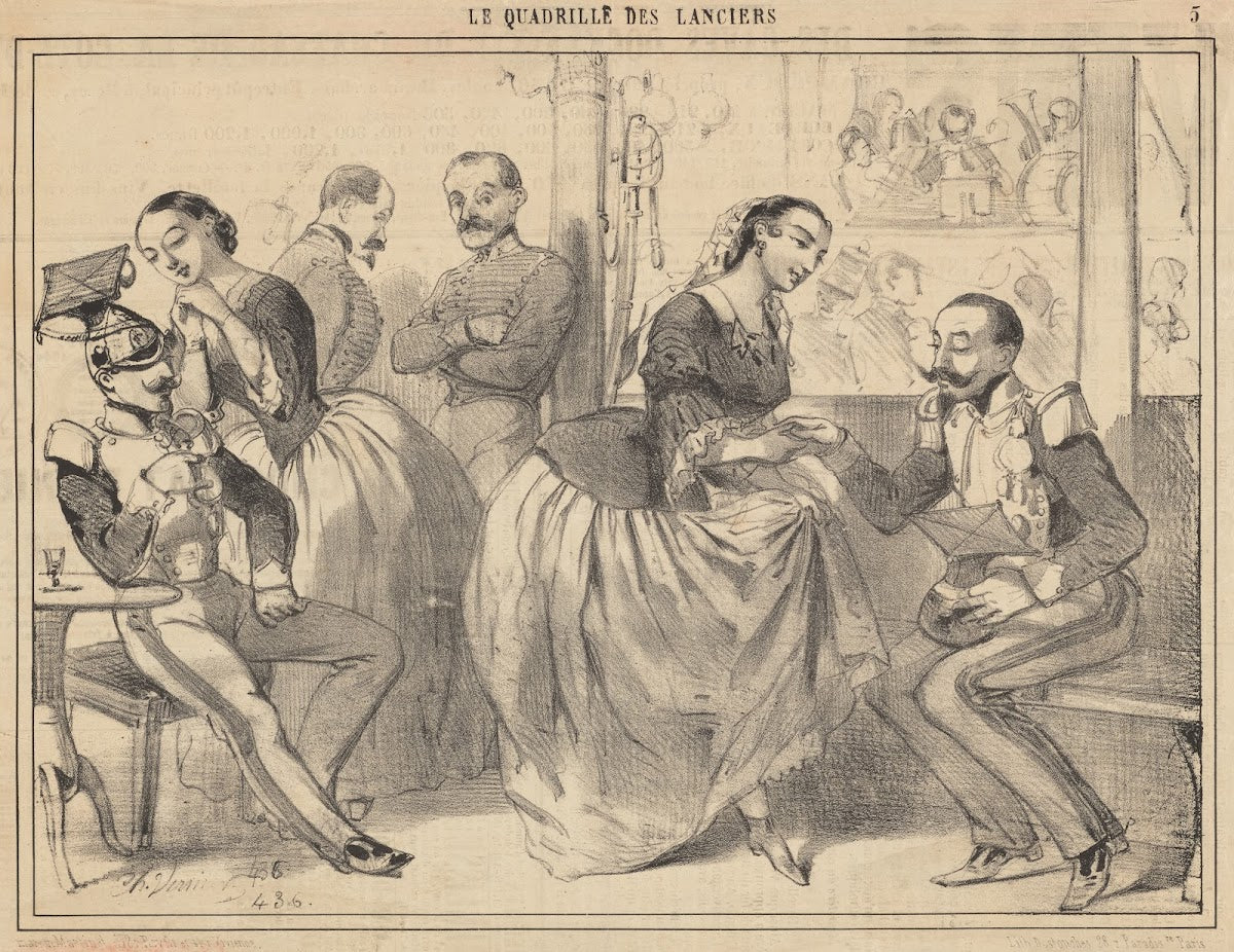 Le quadrille des lanciers triomphe des lanciers au salon de mars 1840 1903
