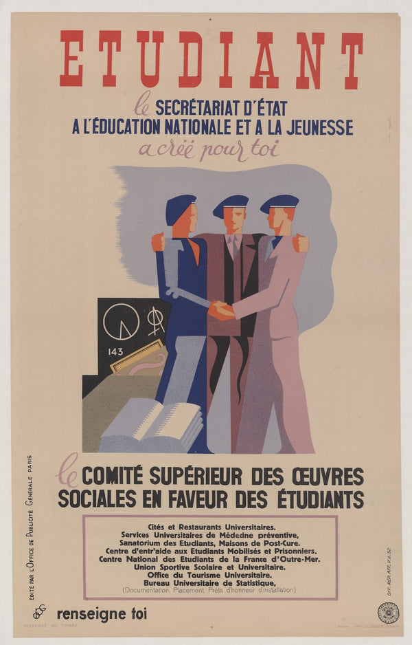 Etudiant Le Secrétaire dEtat à lEducation nationale et à la jeunesse a créé pour