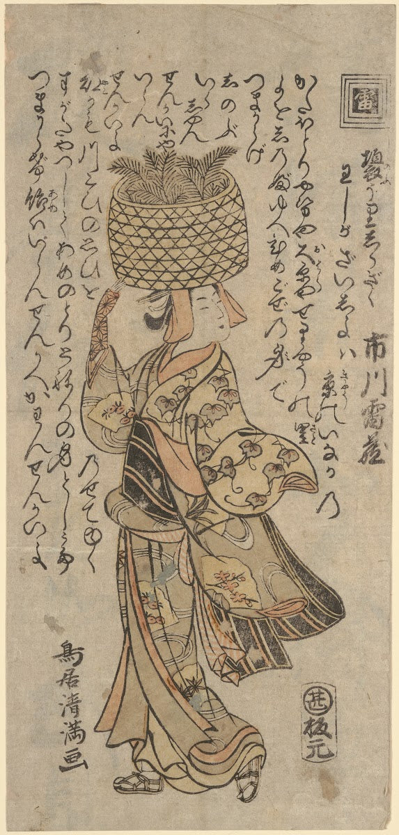 The Actor Ichikawa Raizô as a Merchant 18th century