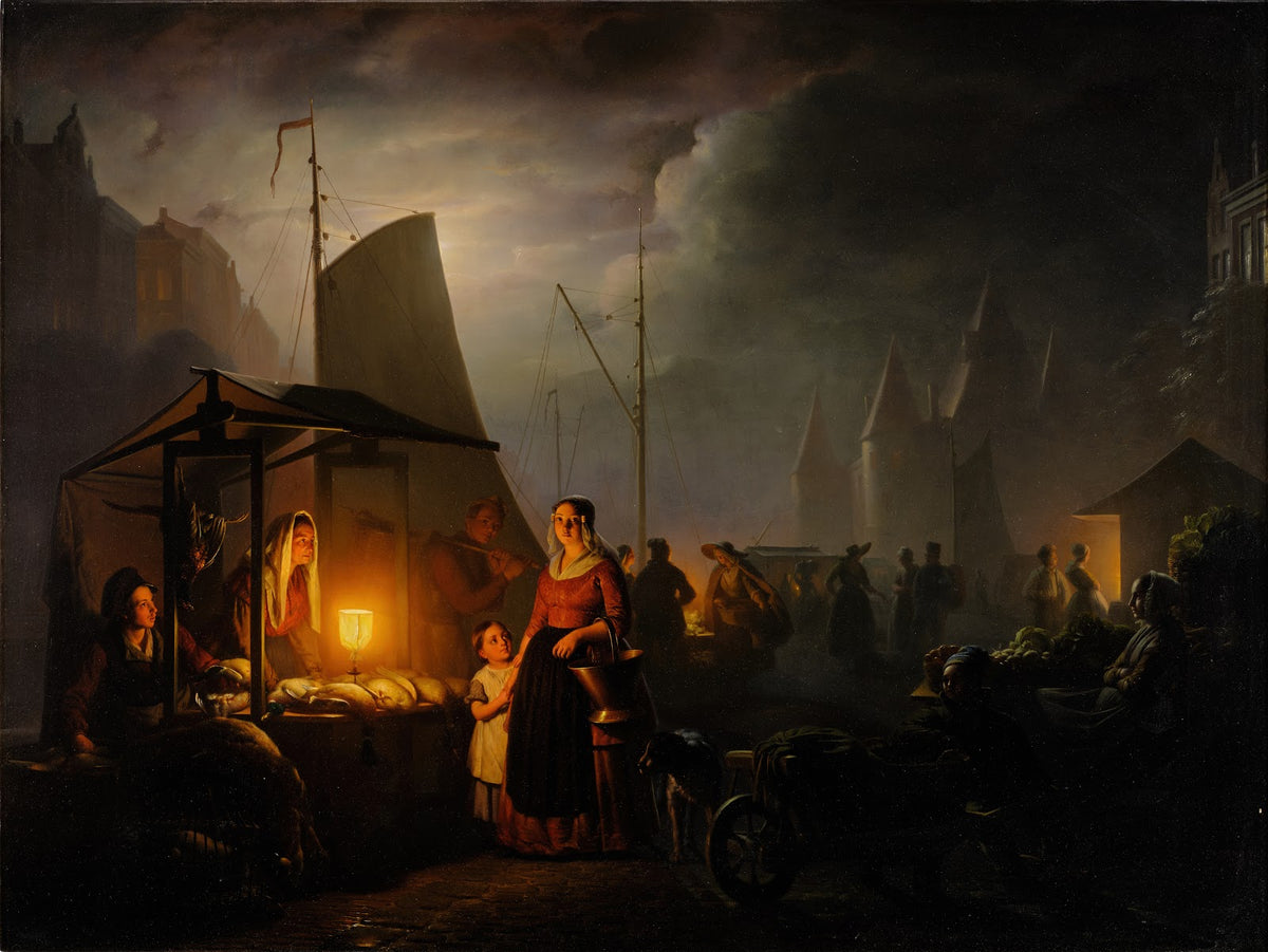 A Market by Candlelight 1847