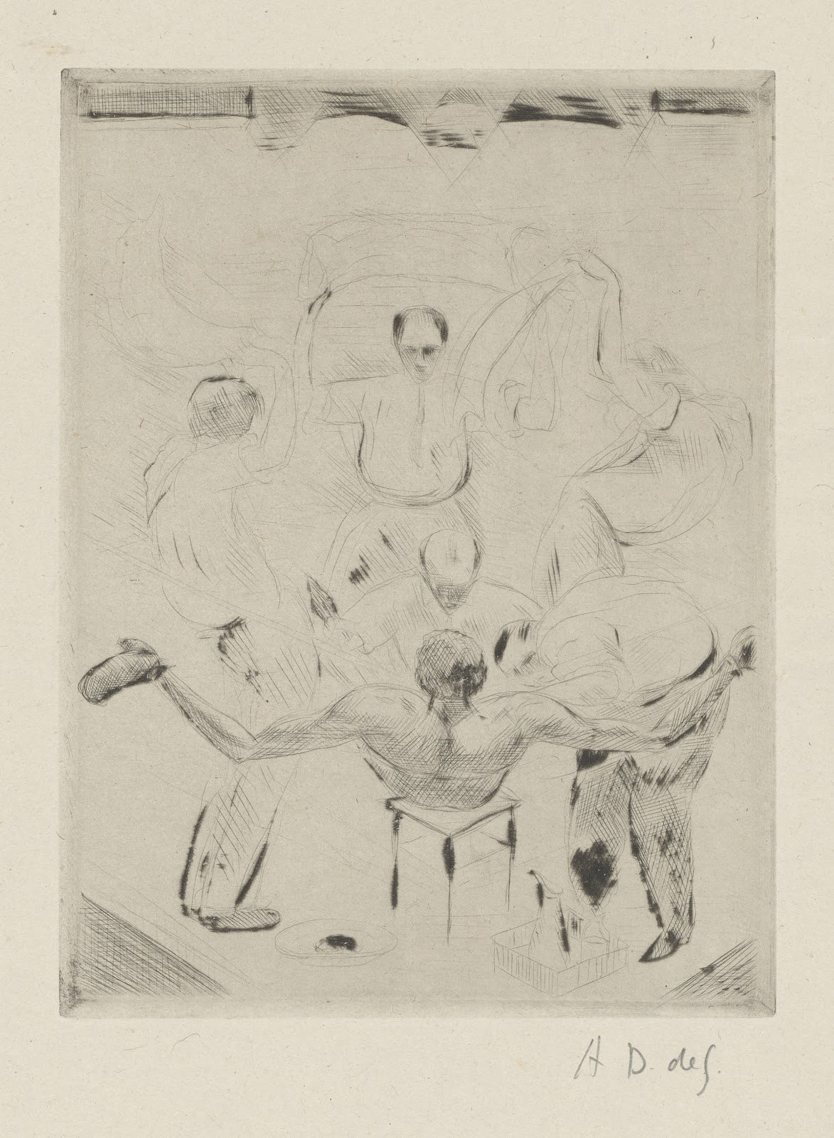 Tableau de la boxe illustré de 29 gravures à leau forte pl 23 1923