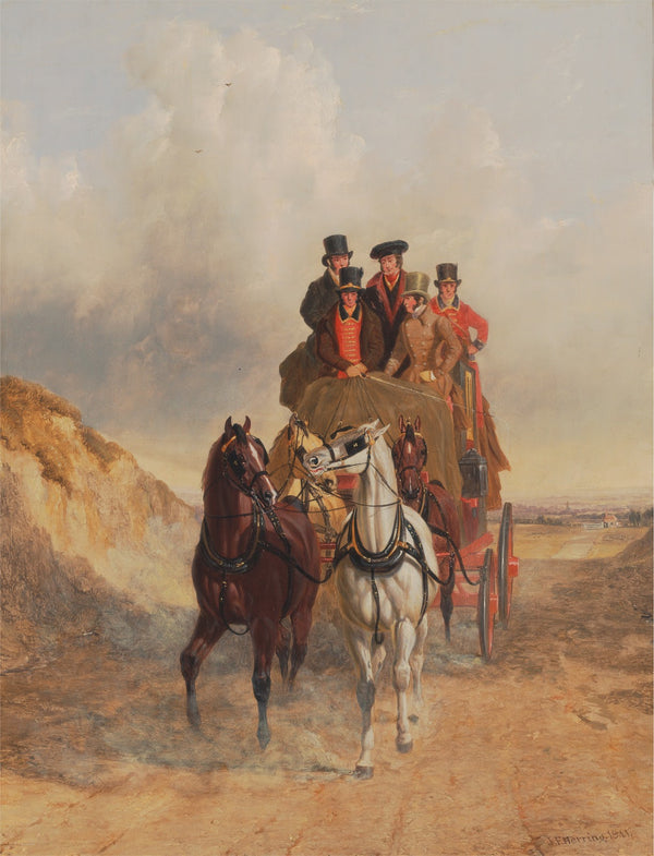 The Royal Mail Coach on the Road 1841