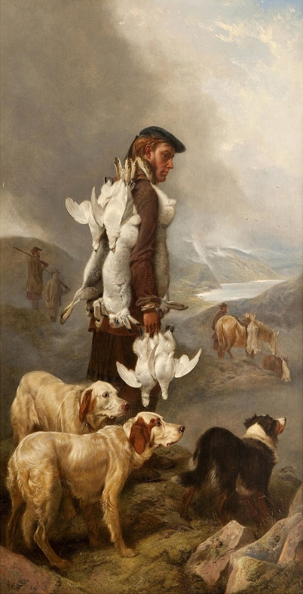 Winter Shooting Hares And Ptarmigan 1869
