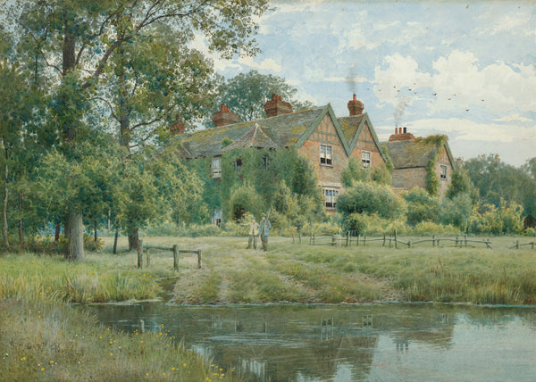 Old Houses near Cambridge 1906