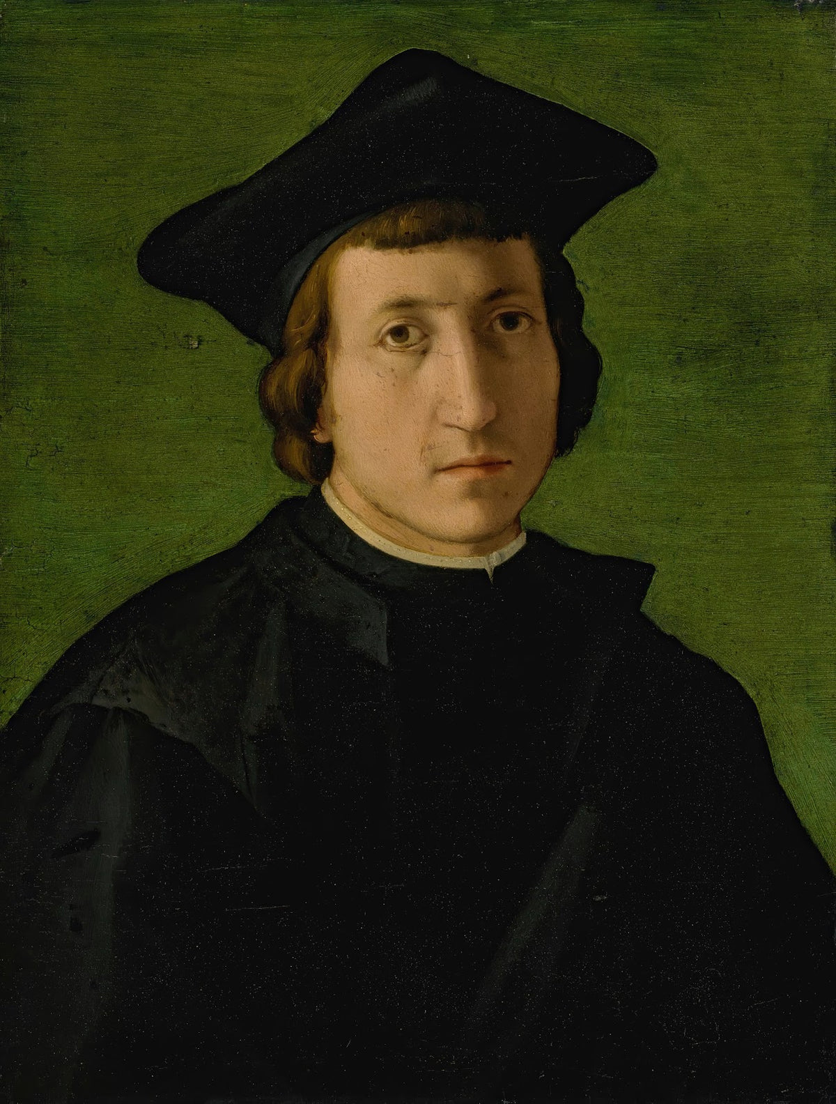 Portrait of a man in a black hat