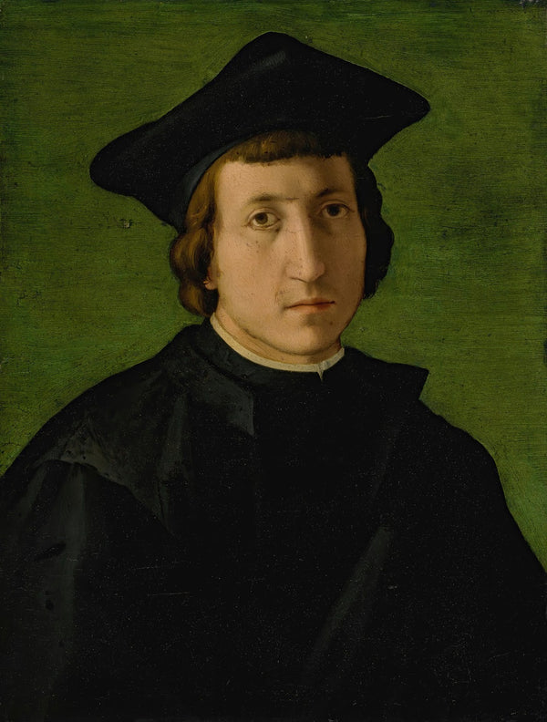Portrait of a man in a black hat