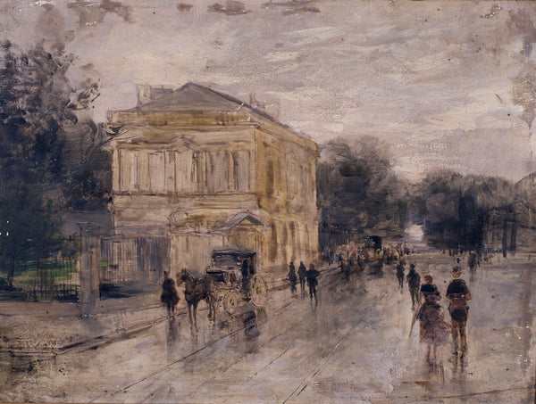 Brussels in the Rain 19th century