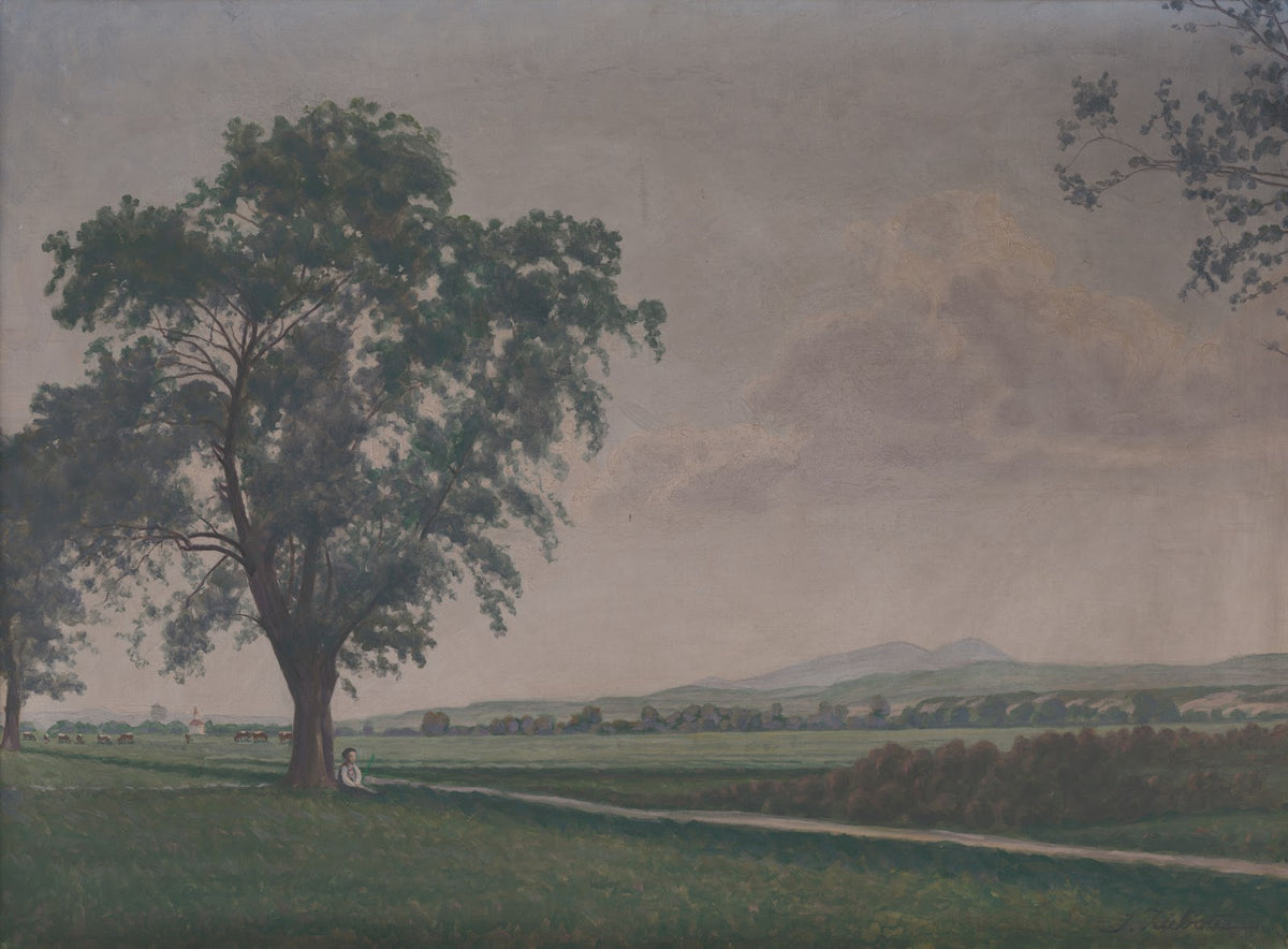 Landscape near Príbovce Village 1930 1935