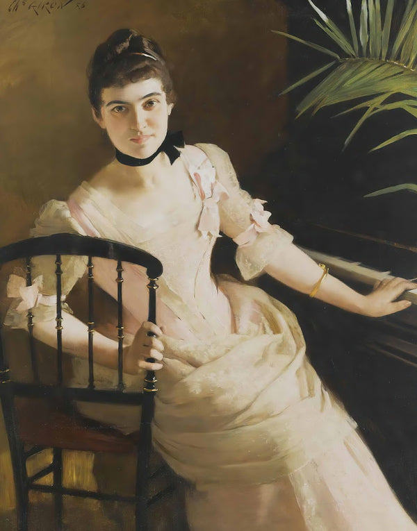 Lady Seated At A Piano 1886