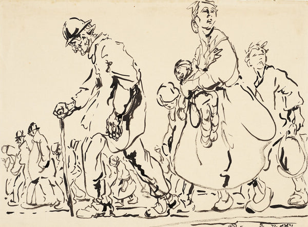 Na de dagtaak Arme mensen 1922