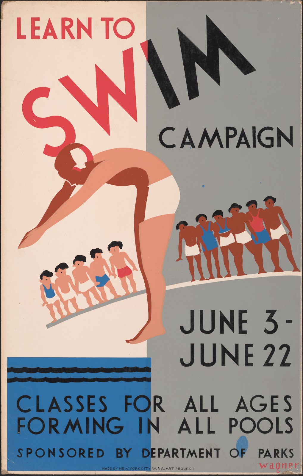 Learn to swim campaign 1936 1940
