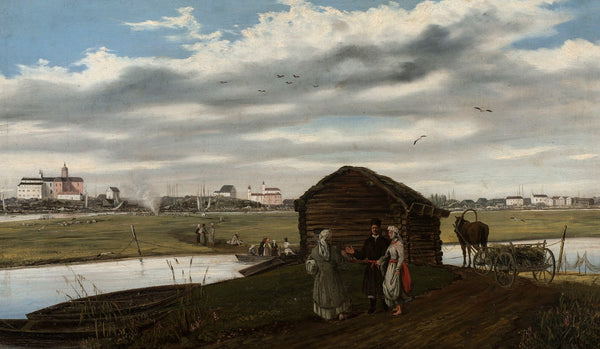 At the ferry  View of Pinsk 1847
