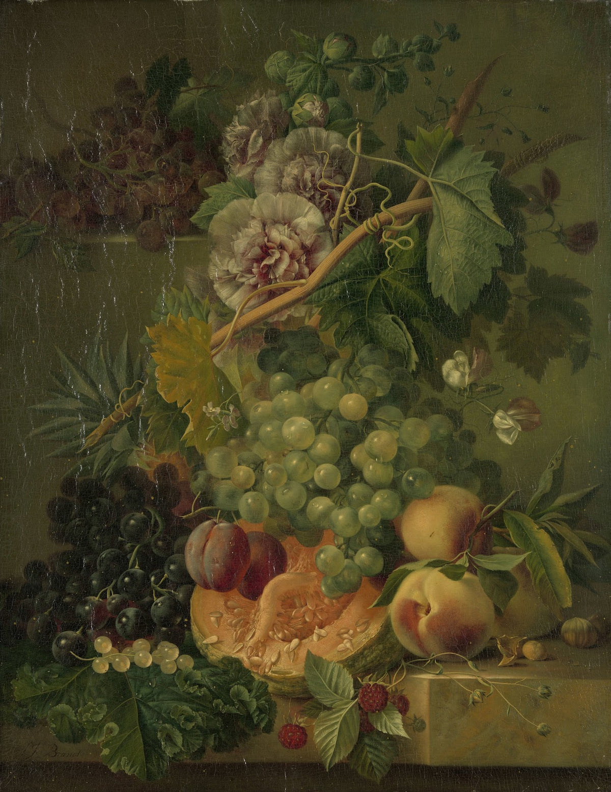 Still Life with Flowers and Fruits 1816   1817
