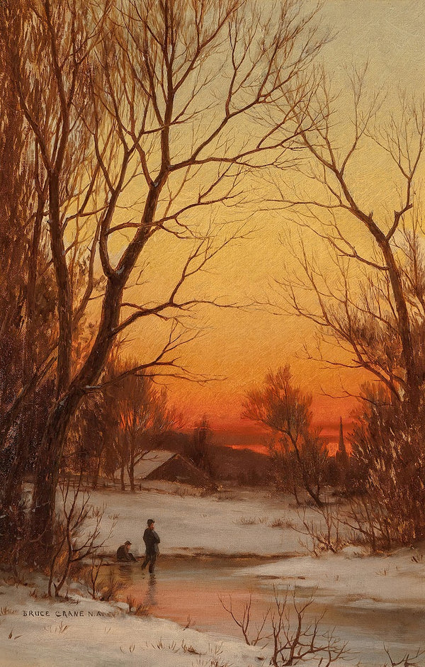 Sunset Woods and Pond circa 1885