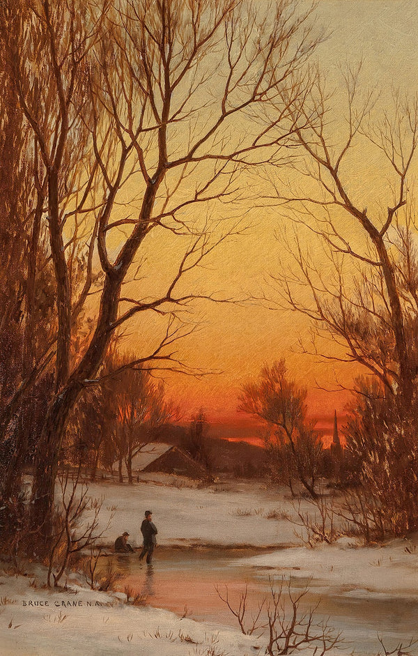 Sunset Woods and Pond circa 1885