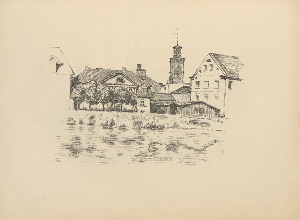 Uferstrasse in Mitau 1916