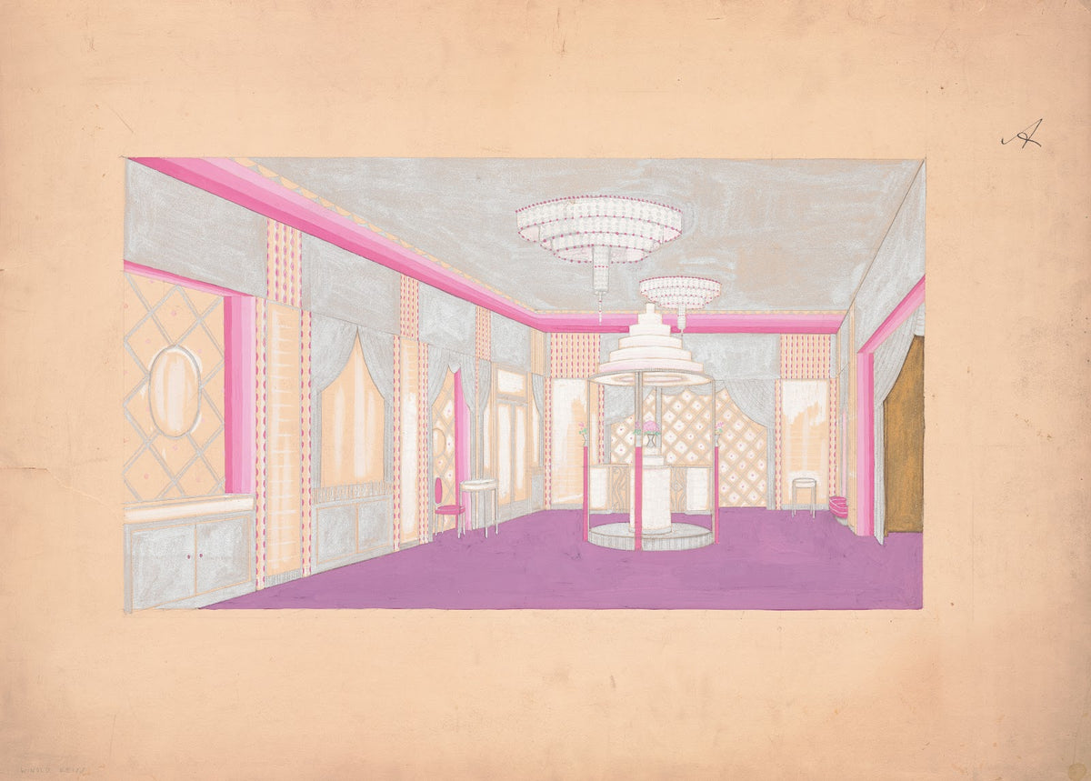Design for the Lentheric Salon Fifth Ave  58th St Savoy Plaza Hotel New York NY
