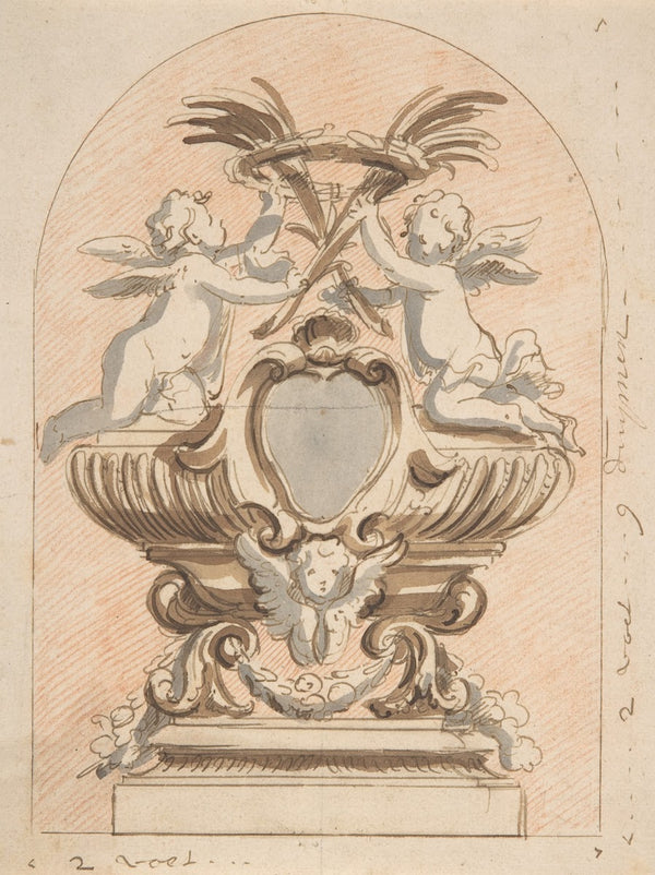 Design for a reliquary late 17thearly 18th century