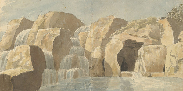 Design for Rock work and Cascades at Virginia Water Windsor Great Park 1780s