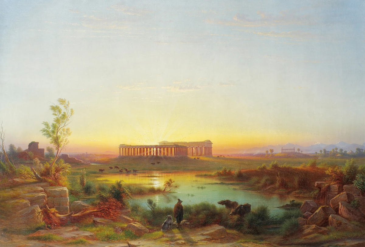 Vue de Paestum 1872