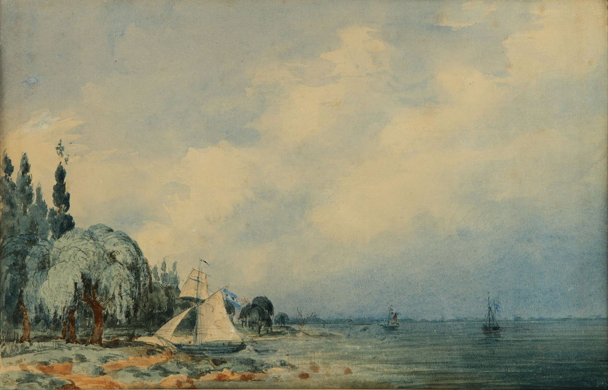 Paisaje de la costa San Isidro between 1840 and 1870